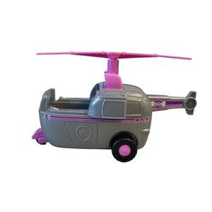 Paw Patrol Skye Helicopter Toy Figure Vehicle Spin Master Gray & Pink